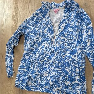 Lilly Pulitzer Blue and White Jacket